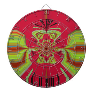 Beautiful Amazing African Red yellow Motif Pattern Dartboard