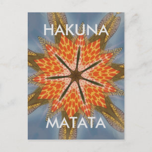 Beautiful Amazing African Star Print Design. Postcard