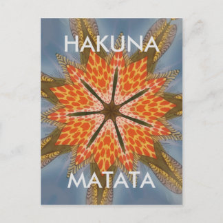 Beautiful Amazing African Star Print Design. Postcard