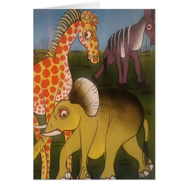 Beautiful Amazing African wild animal safari colou (Front)