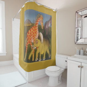 Beautiful Amazing African wild animal safari colou Shower Curtain