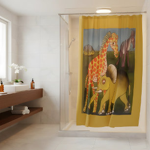 Beautiful Amazing African wild animal safari colou Shower Curtain