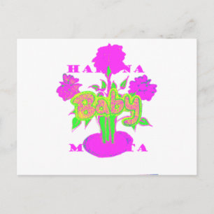 Beautiful Amazing Baby Pink Inspirational Floral  Postcard