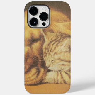 Beautiful Amazing Cat and Dog Cuddling Art Print Case-Mate iPhone 14 Pro Max Case