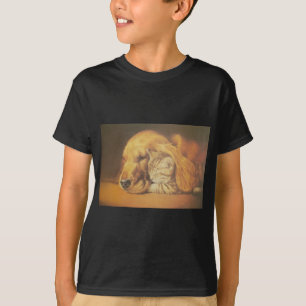 Beautiful Amazing Cat and Dog Cuddling Art Print T-Shirt