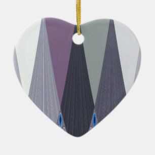 Beautiful Amazing Chevron Design Art Print Ceramic Tree Decoration