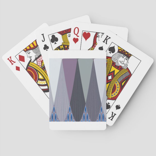 Beautiful Amazing Chevron Design Art Print Playing Cards (Back)