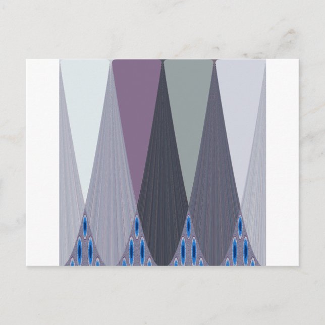 Beautiful Amazing Chevron Design Art Print Postcard (Front)