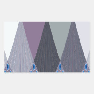 Beautiful Amazing Chevron Design Art Print Rectangular Sticker