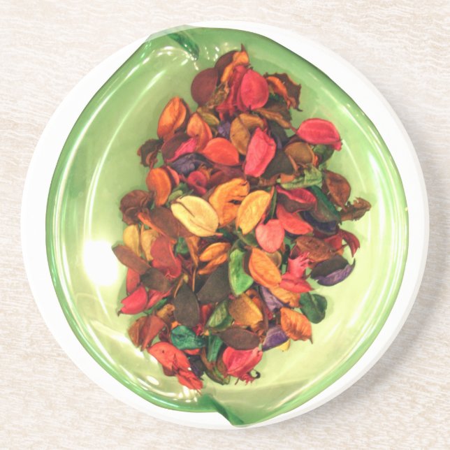 Beautiful amazing colourful rose design coaster (Front)