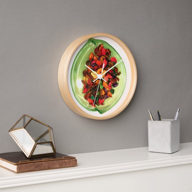 Beautiful amazing colourful rose design wall clock (Office)