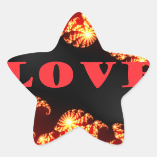 Beautiful amazing  colourful  universe Love text  Star Sticker