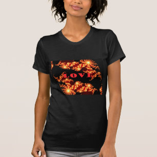 Beautiful amazing  colourful  universe Love text  T-Shirt