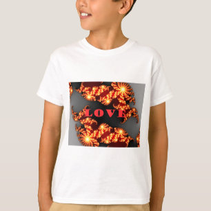Beautiful amazing  colourful  universe Love text  T-Shirt