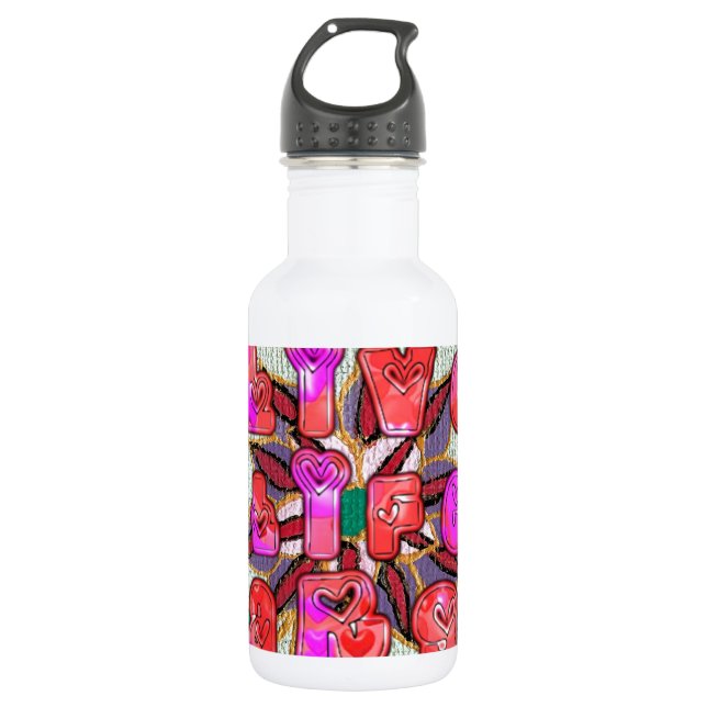 Beautiful amazing customisable Trendy Art Design  532 Ml Water Bottle (Front)