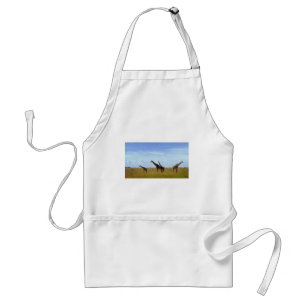 Beautiful amazing cute African Safari Giraffes Standard Apron