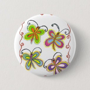 Beautiful amazing Cute Butterfly Art: Perfect Gift 6 Cm Round Badge