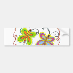 Beautiful amazing Cute Butterfly Art: Perfect Gift Bumper Sticker