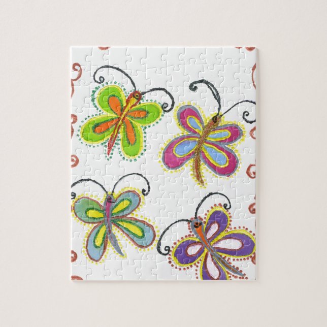 Beautiful amazing Cute Butterfly Art: Perfect Gift Jigsaw Puzzle (Vertical)
