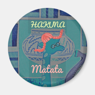 Beautiful amazing cute girly funny giraffe graphic magnet