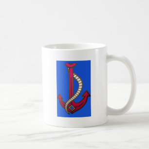 Beautiful amazing cute Retro Vintage Navy Anchor. Coffee Mug