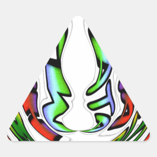 Beautiful Amazing Design Have a Nice Day Colourful Triangle Sticker