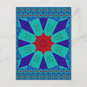 Beautiful Amazing Egyptian  Feminine Design Colour Postcard