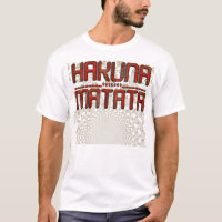 Beautiful Amazing Embossed Red Hakuna Matata Text