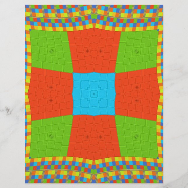 Beautiful amazing European colourful ethnic Vector (Front)