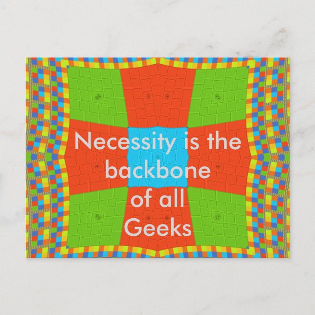 Beautiful amazing European colourful ethnic Vector Postcard (Front)