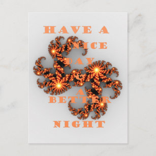 Beautiful amazing feminine design Night Postcard