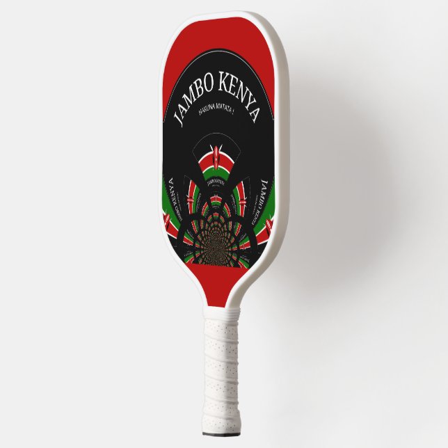 Beautiful Amazing Fun Kenya Stylish Flag  Pickleball Paddle (Left)