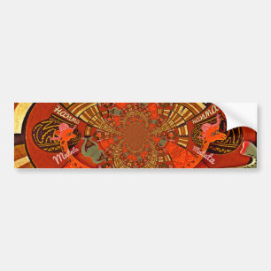 Beautiful Amazing Giraffe  love safari animals  Bumper Sticker