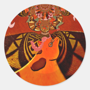 Beautiful Amazing Giraffe  love safari animals  Classic Round Sticker