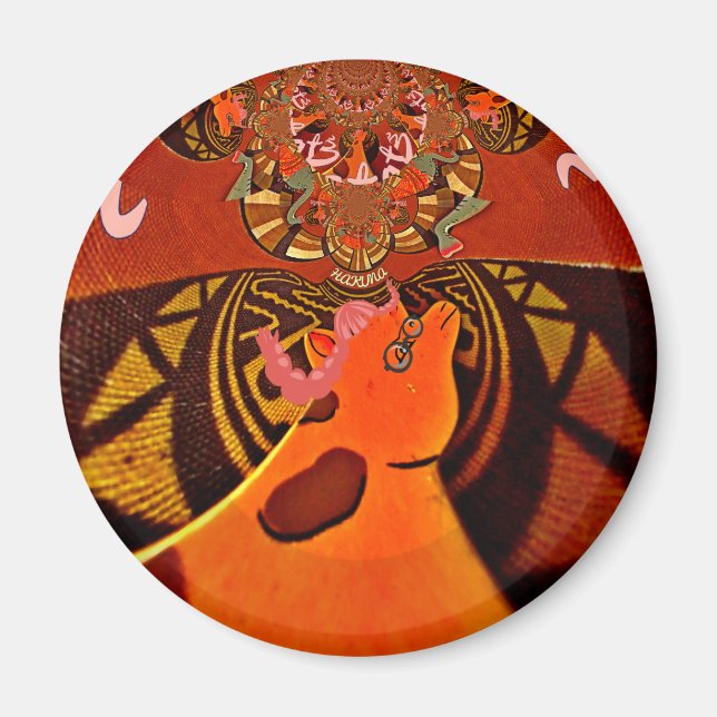 Beautiful Amazing Giraffe  love safari animals  Magnet (Front)