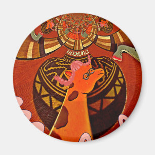 Beautiful Amazing Giraffe  love safari animals  Magnet