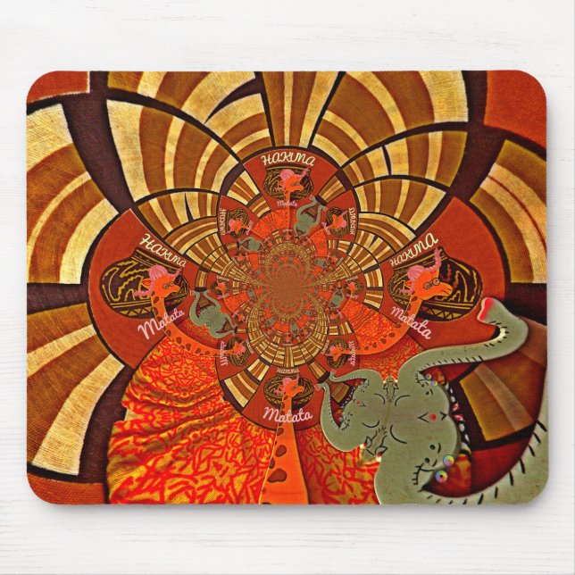 Beautiful Amazing Giraffe  love safari animals  Mouse Mat (Front)