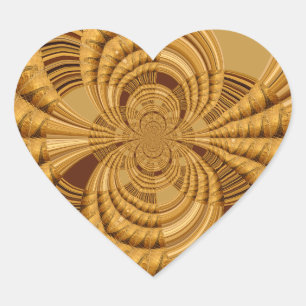 Beautiful amazing Giraffe vector Kaleidoscope art Heart Sticker