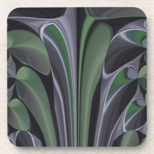 Beautiful Amazing Green Aurora Texture Art Design Coaster