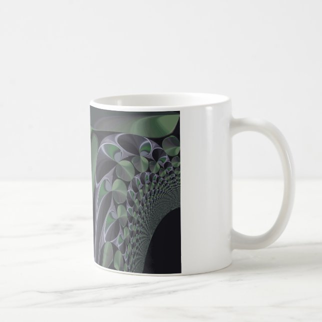 Beautiful Amazing Green Aurora Texture Art Design Coffee Mug (Right)