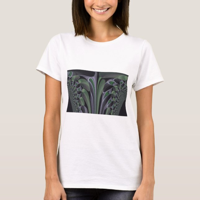 Beautiful Amazing Green Aurora Texture Art Design T-Shirt (Front)
