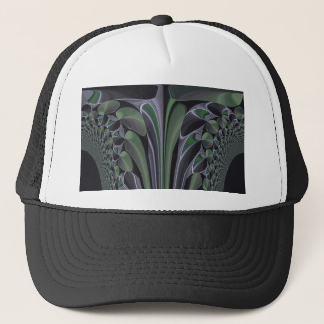Beautiful Amazing Green Aurora Texture Art Design Trucker Hat (Front)
