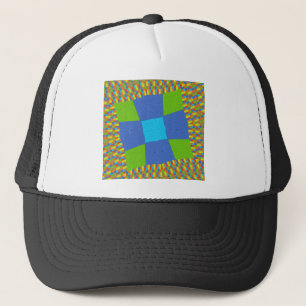 Beautiful Amazing Green Blue Cyan Art Print Design Trucker Hat