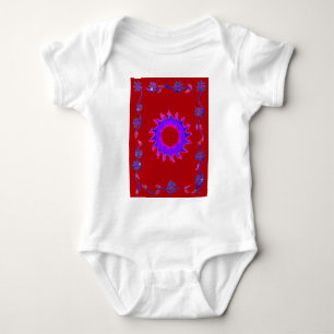 Beautiful amazing India Motif Mendi Art Design Baby Bodysuit
