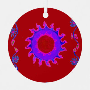 Beautiful amazing India Motif Mendi Art Design Christmas Tree Decoration