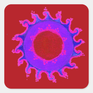 Beautiful Amazing Indian Motif Mehndi Maroon Art. Sticker