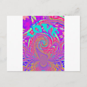 Beautiful Amazing Love Whirl Text Art Print Design Announcement Postcard