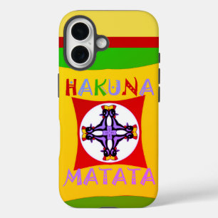 Beautiful Amazing Lovely Cranes Hakuna Matata text iPhone 16 Case