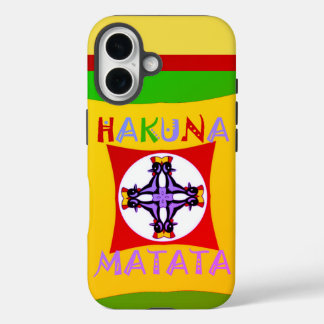 Beautiful Amazing Lovely Cranes Hakuna Matata text iPhone 16 Case