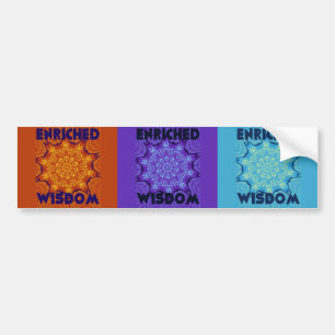 Beautiful Amazing Lovely Pop Art Print: Enriched Bumper Sticker